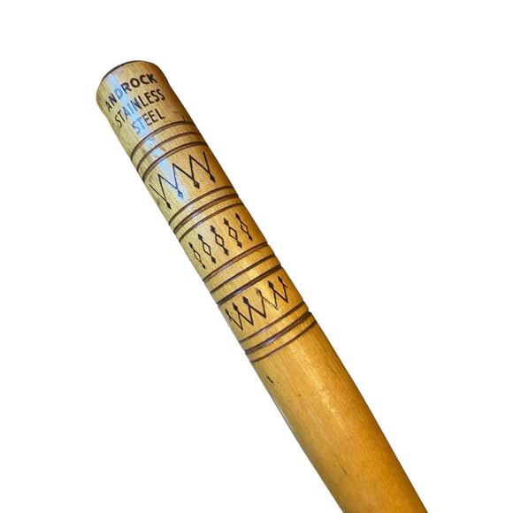 Vintage Androck Spatula Forks Grill Tools Wood Handle 19”Long Stainless Steel - Picture 8 of 13